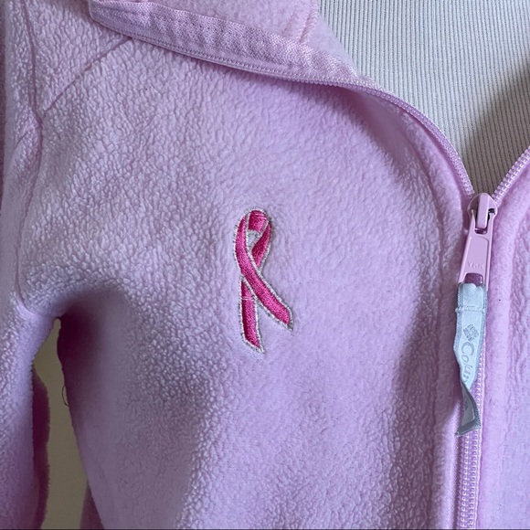 Columbia Pink Zip Up Hoodie Sz Medium 